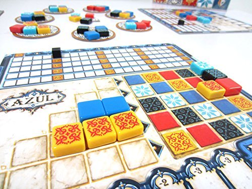 Azul-Board Game Strategy-Board Mosaic-Tile Placement Family-Board for Adults and Kids Ages 8 up 2 to 4 Players