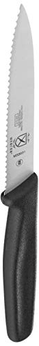 Mercer Culinary Mercer Pointed Tip Wavy Bar Knife, 4 Edge, Black M33931B, One Size, Multi