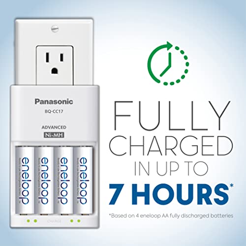 Panasonic eneloop Rechargeable Batteries Power Pack; 10AA, 4AAA, and Advanced Individual Battery Charger