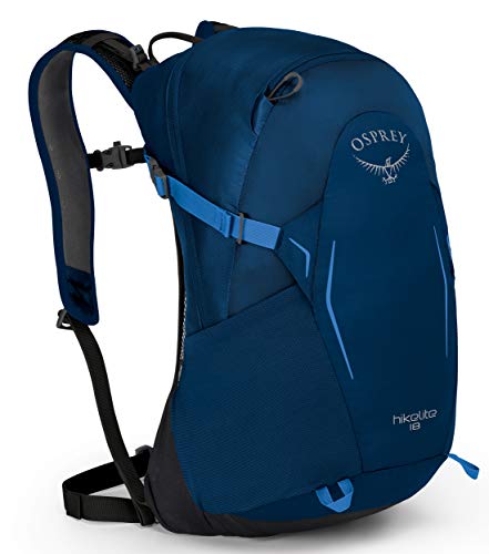 Osprey Hikelite 18L Unisex Hiking Backpack, Blue Bacca