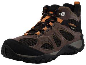 merrell men yokota 2 mid waterproof hiking boot, bracken, 10.5 us