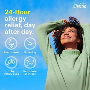 Claritin 24hr Non-Drowsy Allergy Relief, Loratadine Tablets - 100ct