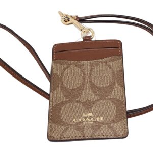 Coach Signature PVC Lanyard ID Holder