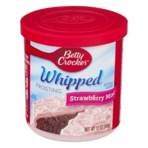 Betty Crocker Super Moist Strawberry Cake Mix and Betty Crocker Whipped Strawberry Mist Frosting Bundle - 2 of Each - 4 Items. "There's Pudding in the mix!" Cake Mix