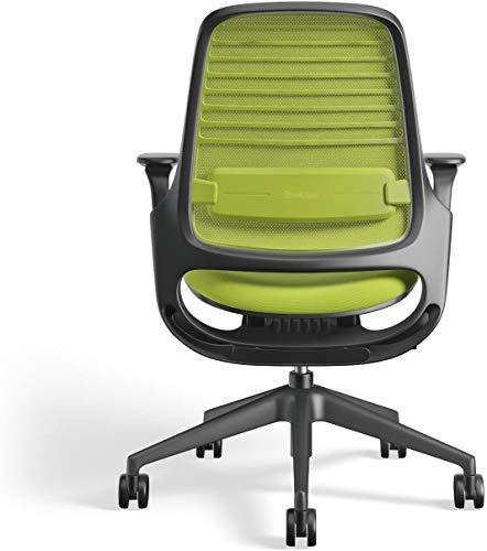 Steelcase Series 1 Office Chair - Ergonomic Work Chair with Wheels for Carpet - Helps Support Productivity - Weight-Activated Controls, Back Supports & Arm Support - Easy Assembly - Wasabi