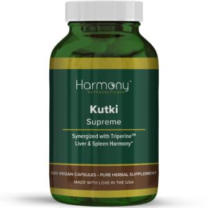 Kutki Supreme - Harmony Nutraceuticals Ayurvedic Medicine for Healthy Skin, Immune and Respiratory Systems - 120 Vegan Organic Capsules