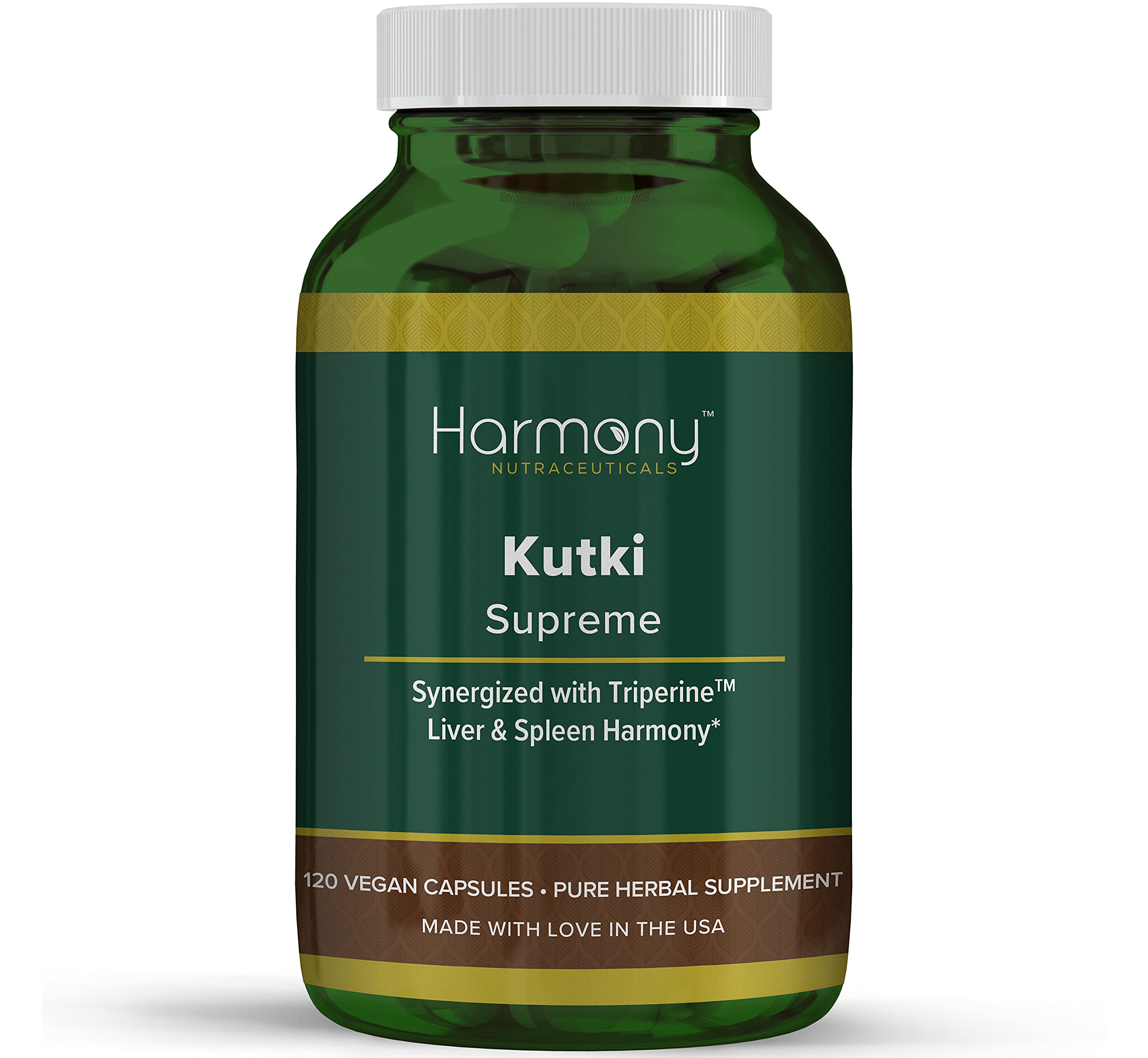 Kutki Supreme - Harmony Nutraceuticals Ayurvedic Medicine for Healthy Skin, Immune and Respiratory Systems - 120 Vegan Organic Capsules