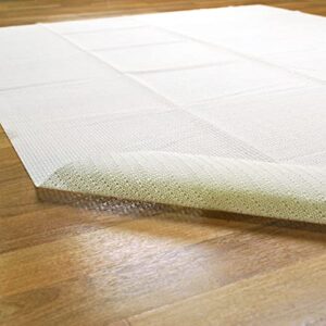 Superior Area Rug Pad, Non-Slip, Non-Skid, Floor Protector, Table Runner, Hardwood and Tile Floors Padding, Washable, Place Mats, Gripper Mat, Slide Stoppers, Rubber Rug Grip, 5' x 8', Cream