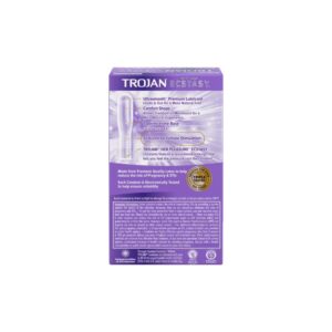 Trojan Her Pleasure Ecstasy UltraSmooth Lubricated Latex Condoms - 10ct, Pack of 5