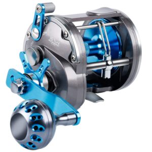 burning shark trolling reel saltwater level wind reels, drag reels boat fishing ocean fishing for sea bass grouper salmon-sha40