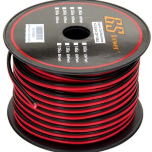 GS Power 18 Gauge 200’ Red /200' Black (400 feet Total) Bonded Zip Cord Speaker Cable for Model Train Car Audio Radio Amplifier Remote 12V Automotive Trailer Harness LED Light Wiring