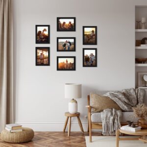 Giftgarden 5x7 Picture Frame Black 5 x 7 Photo Frames Bulk for Wall or Tabletop, 12 Pack