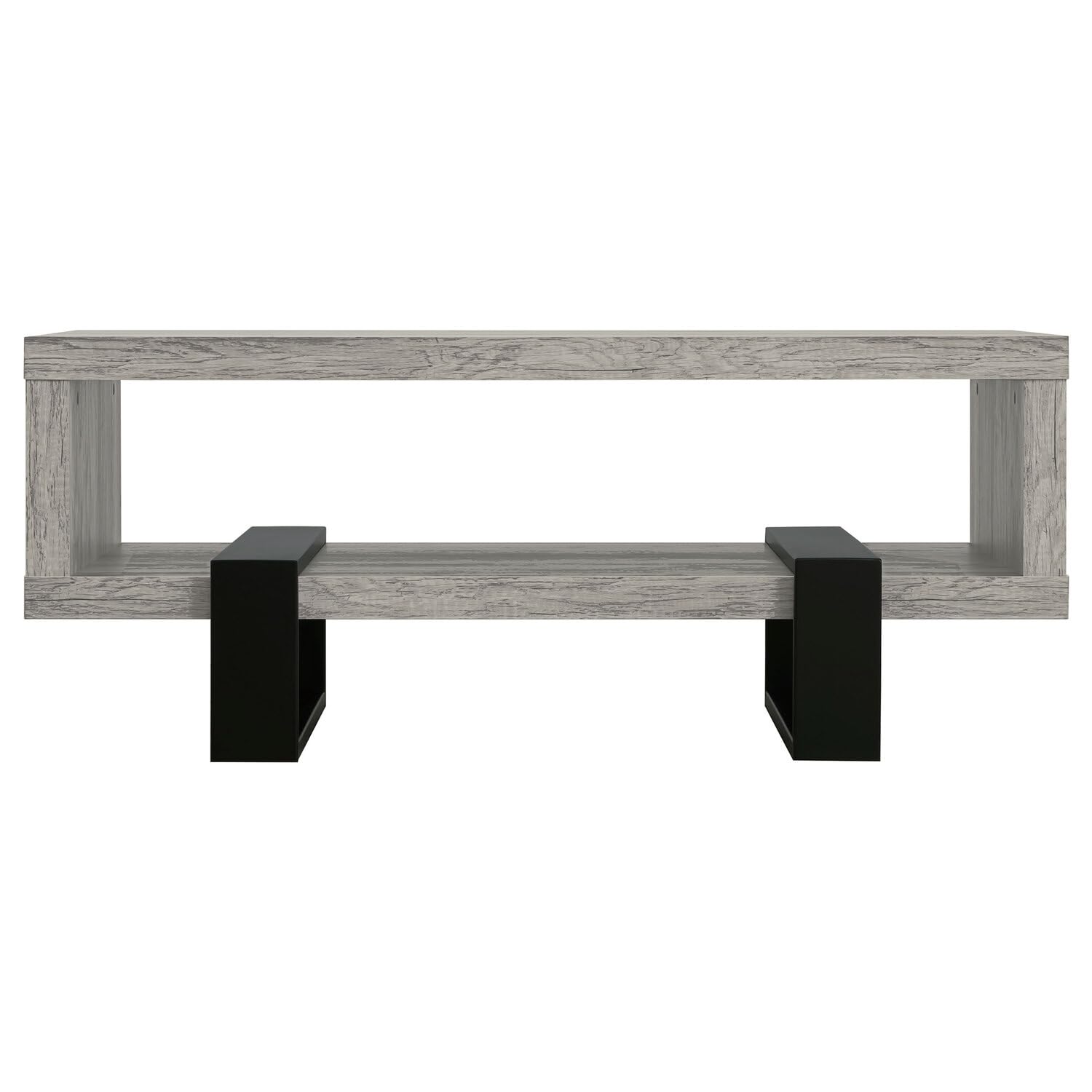 Coaster Home Furnishings Dinard Coffee Table with Shelf Grey Driftwood