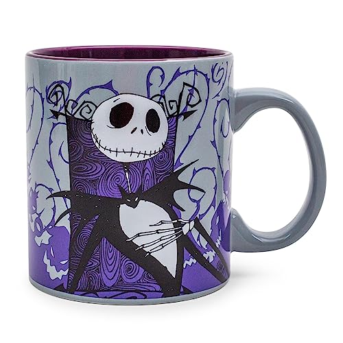 Silver Buffalo Disney Nightmare Before Christmas Jack Skellington Ceramic Mug, 20 Ounces