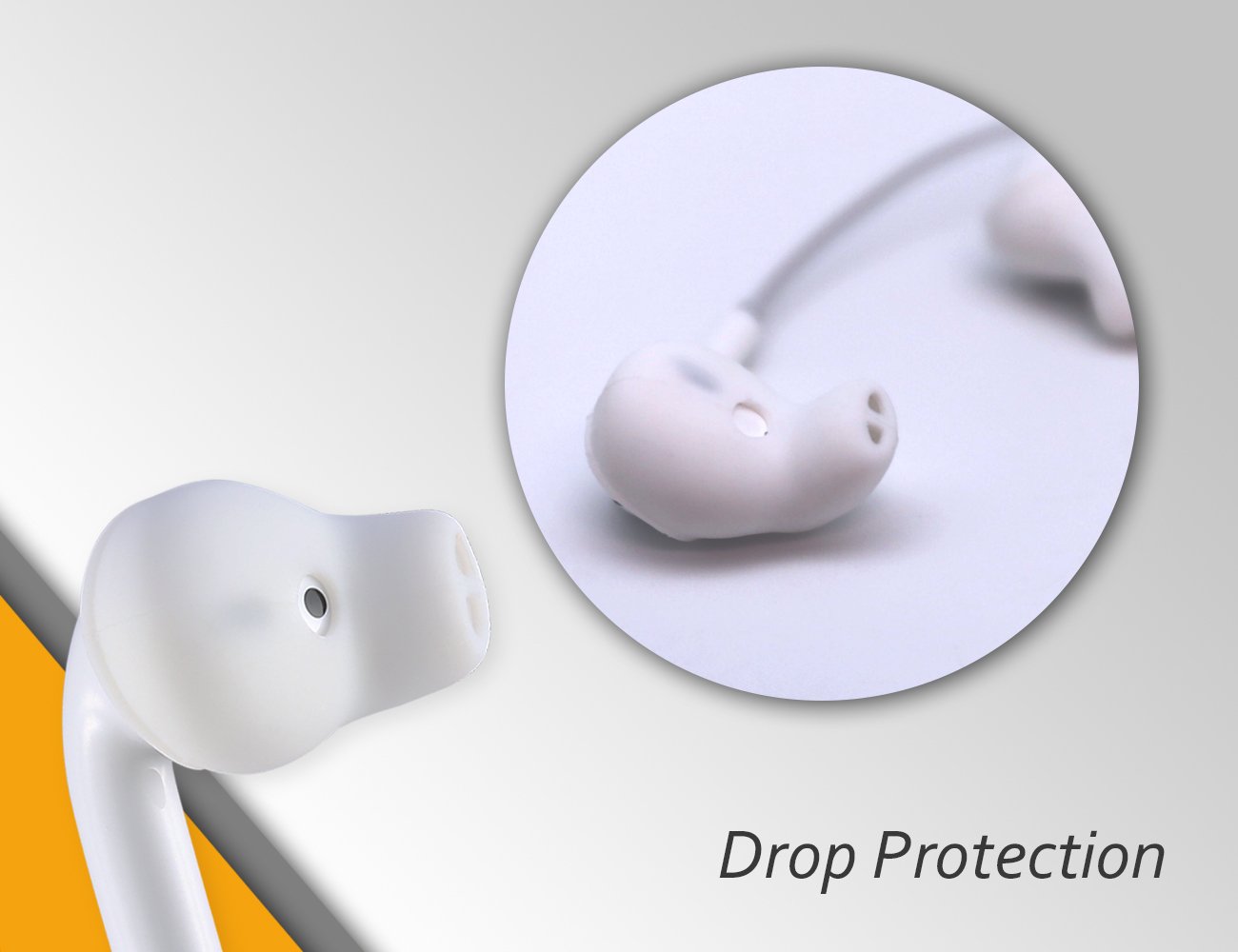 ACOUS Design Purest Earbuds Covers Anti-Slip Sport Covers Compatible with Apple EarPods and AirPods (Light Blue)