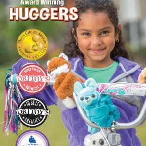 Wild Republic Huggers Hugger Plush Stuffed Animal Toy, Gifts for Kids, Dolphin, 8"