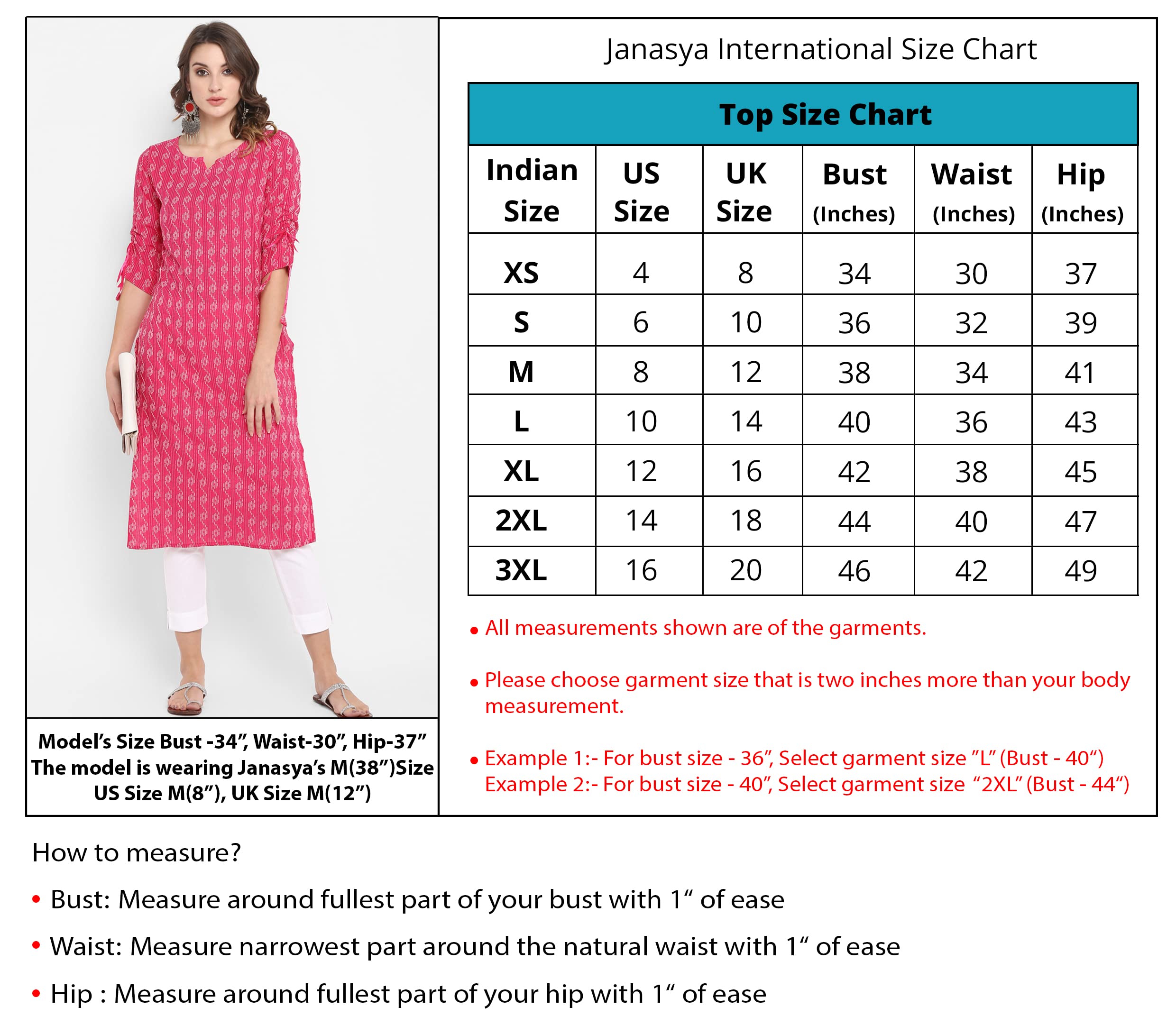 Janasya Indian Women's Tunic Tops Cotton Kurti for Women(JNE2170-KR-436-XL) Black