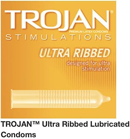 Trojan Pleasure Pack Premium Lubricated Latex Condoms, 40 Count (Fire & Ice)