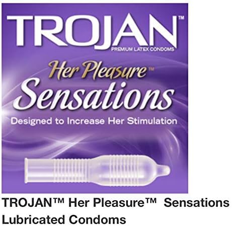 Trojan Pleasure Pack Premium Lubricated Latex Condoms, 40 Count (Fire & Ice)