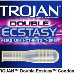 Trojan Pleasure Pack Premium Lubricated Latex Condoms, 40 Count (Fire & Ice)