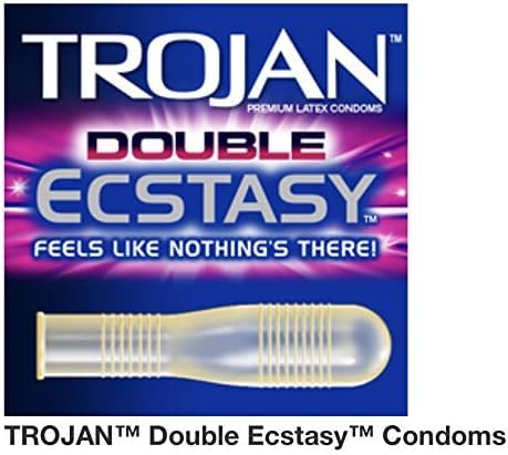 Trojan Pleasure Pack Premium Lubricated Latex Condoms, 40 Count (Fire & Ice)