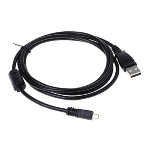 PLATINUM DELUX PlatinumPower USB Data Cable Cord for Panasonic Lumix DMC-ZR1, DMC-ZR3, DMC-ZS5, DMC-ZS8, DMC-ZS9