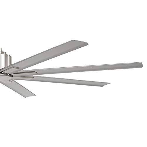 MINKA-AIRE F896-65-BNW Xtreme H2O 65 Inch Outdoor Ceiling Fan with DC Motor, Silver Brushed Nickel Wet Finish