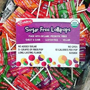 Koochikoo Sugar Free Organic Lollipop Pouch, 10 Count ( Pack - 1 )