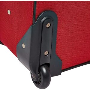 American Tourister Fieldbrook XLT Softside Upright Luggage, Red/Black, 3-Piece Set (BB/21/25)