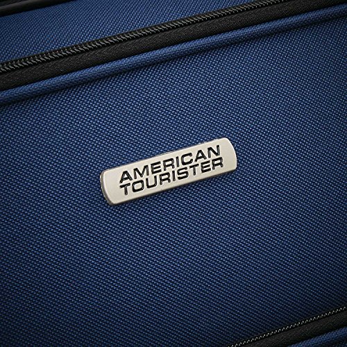 American Tourister Fieldbrook XLT Softside Upright Luggage, Navy, 4-Piece Set (BB/DF/21/25)