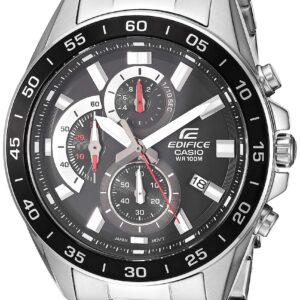 Casio Men's EFV-550D-1AVUDF Edifice Analog Display Quartz Silver Watch