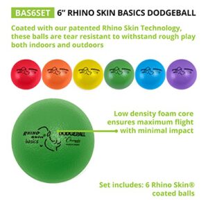 Champion Sports Rhino Skin Basic Dodgeball Set, 6"