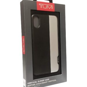 TUMI Vertical Slider Case Series Cover for Apple iPhone X 10 - Black/Silver