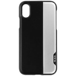 TUMI Vertical Slider Case Series Cover for Apple iPhone X 10 - Black/Silver