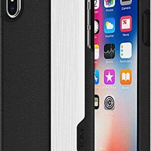 TUMI Vertical Slider Case Series Cover for Apple iPhone X 10 - Black/Silver