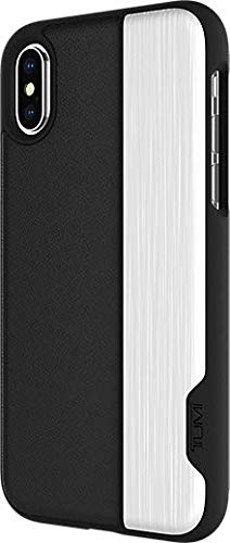 TUMI Vertical Slider Case Series Cover for Apple iPhone X 10 - Black/Silver