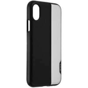 TUMI Vertical Slider Case Series Cover for Apple iPhone X 10 - Black/Silver