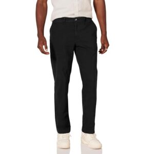 amazon essentials men's slim-fit casual stretch chino pant, black, 34w x 30l