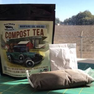 Compost Tea Easy-to-Brew Kit, 2 Tea Brew Pouches & 2 Microbe Food Packs