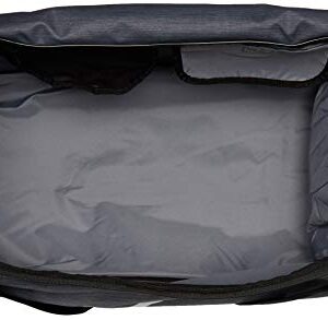 Nike Brasilia Training Duffel Bag, Versatile Bag with Padded Strap and Mesh Exterior Pocket, Medium, Flint Grey/Black/White