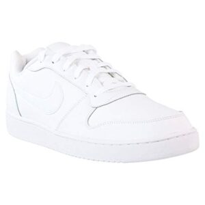 Nike Men's Ebernon Low Basketball Shoe, White/White, 12 Regular US