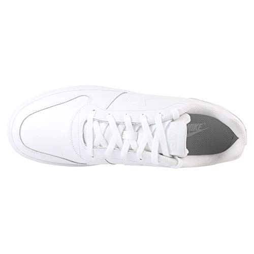 Nike Men's Ebernon Low Basketball Shoe, White/White, 12 Regular US