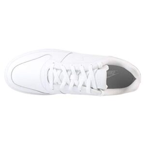 Nike Men's Ebernon Low Basketball Shoe, White/White, 9.5 Regular US