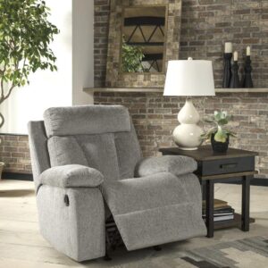 Signature Design by Ashley Mitchiner Contemporary Manual Rocker Recliner, Gray