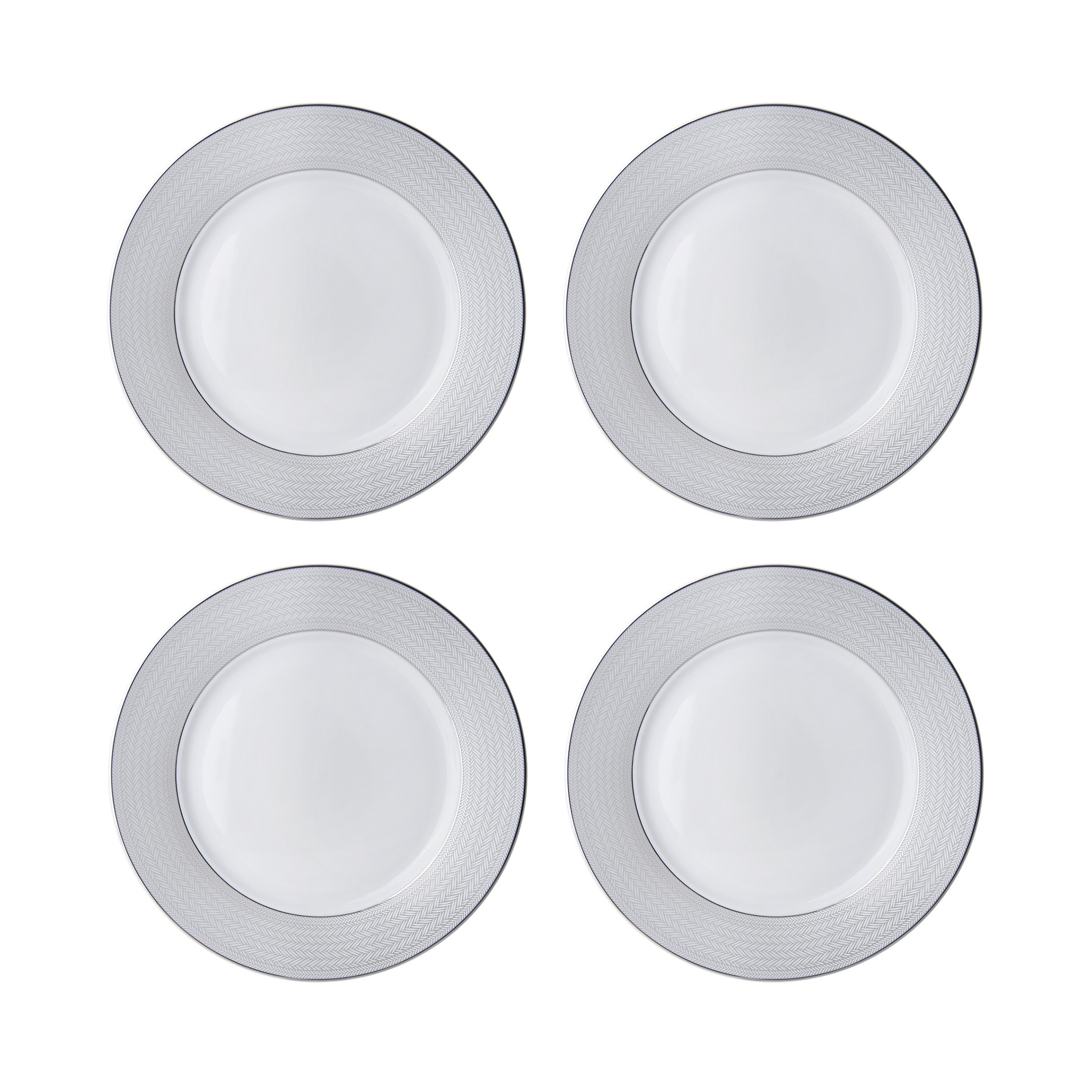 Mikasa Percy 20-Piece Porcelain Dinnerware Set, Service for 4, Grey