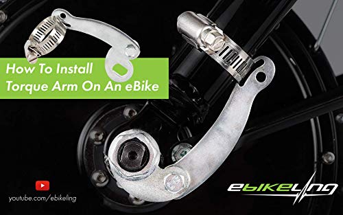 EBIKELING Universal Torque Arm Conversion Kits for Electric Bicycle, EBike Front or Rear Hub Motors and Mid Drive e-Bike Tool for Maintenance, 6 pc Ebike Accessories