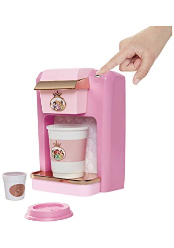 Disney Princess Style Collection Play Gourmet Coffee Maker, 4Piece Set, Pink, 7.5" L X 4.75" W x 9" H