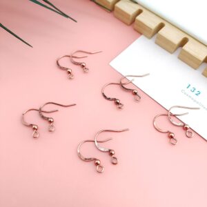 COIRIS 100 Pairs Earwires French Earring Hooks/Dangle Earring Findings Jewelry Making DIY (EH-1008-antique copper)