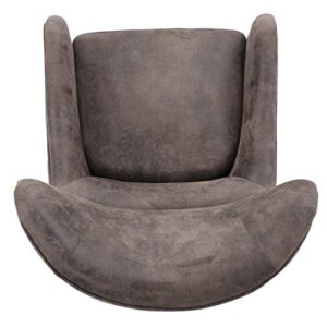 Christopher Knight Home Lorenzo Arm Chair Fabric Hi-Back Studded Chair, Greyish Brown 36D x 26.75W x 41.5H in