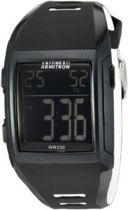 armitron sport men's 40/8261blk digital chronograph black resin strap watch